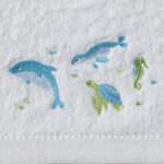 Ocean Buddies Bath Towel & Face Washer in Organza Bag