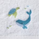 Ocean Buddies Bath Towel & Face Washer in Organza Bag