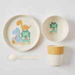 Whimsical Bamboo 4pc Dinner Sets 3 Asst Designs