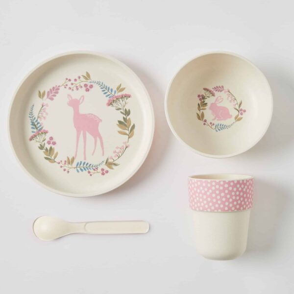 Whimsical Bamboo 4pc Dinner Sets 3 Asst Designs