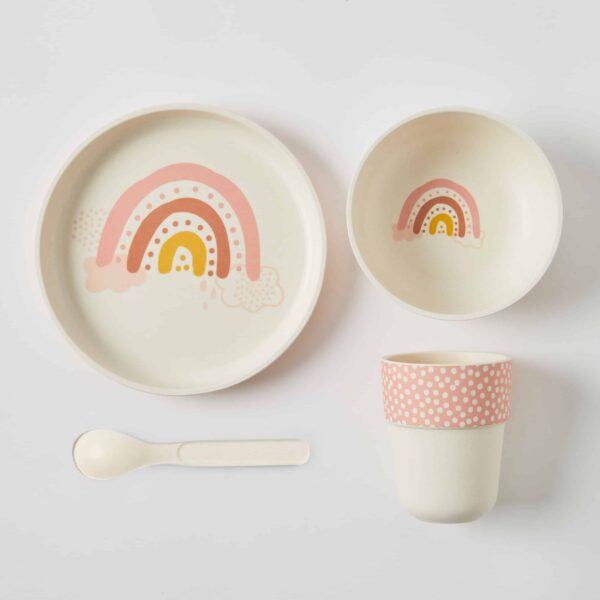 Whimsical Bamboo 4pc Dinner Sets 3 Asst Designs