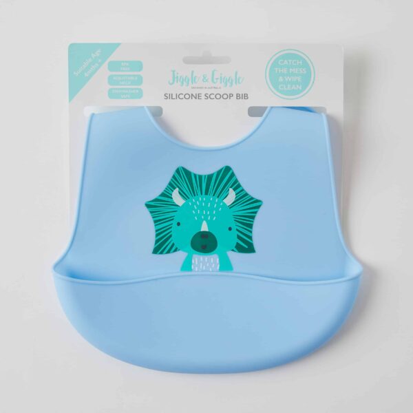 Whimsical Silicone Scoop Bibs 3 Asst Designs