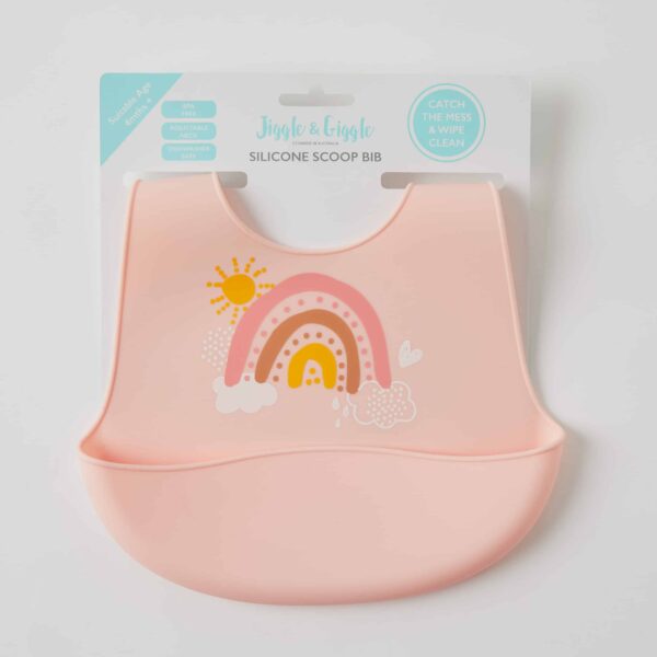 Whimsical Silicone Scoop Bibs 3 Asst Designs