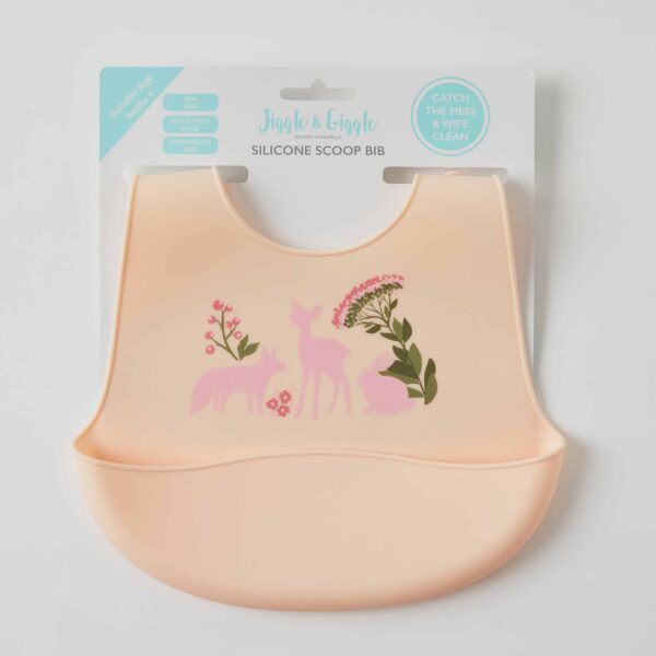 Whimsical Silicone Scoop Bibs 3 Asst Designs