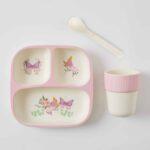 Farm Fun Bamboo 3pc Divider Dinner Sets 3 Asst Designs