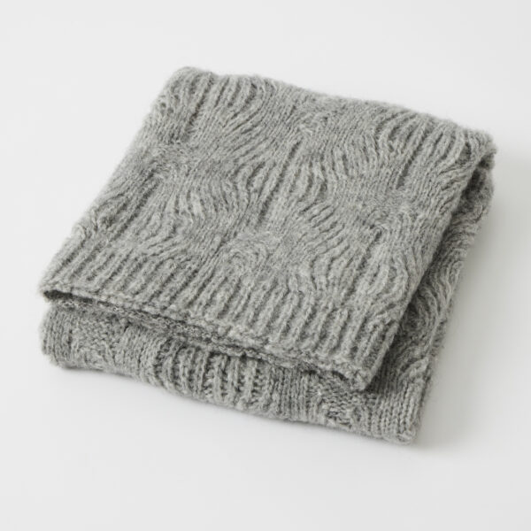 Florence Wool Blend Baby Blanket - Grey