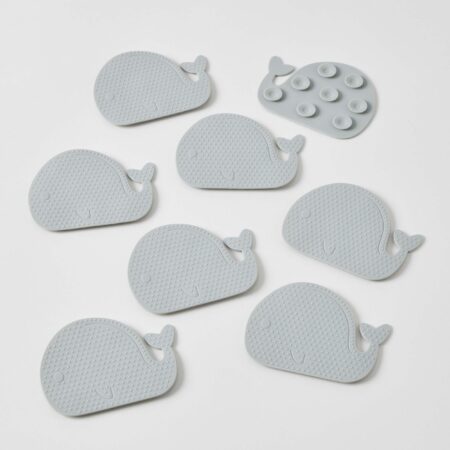 Baby Bath Anti-Slip Whale Pads Set of 8