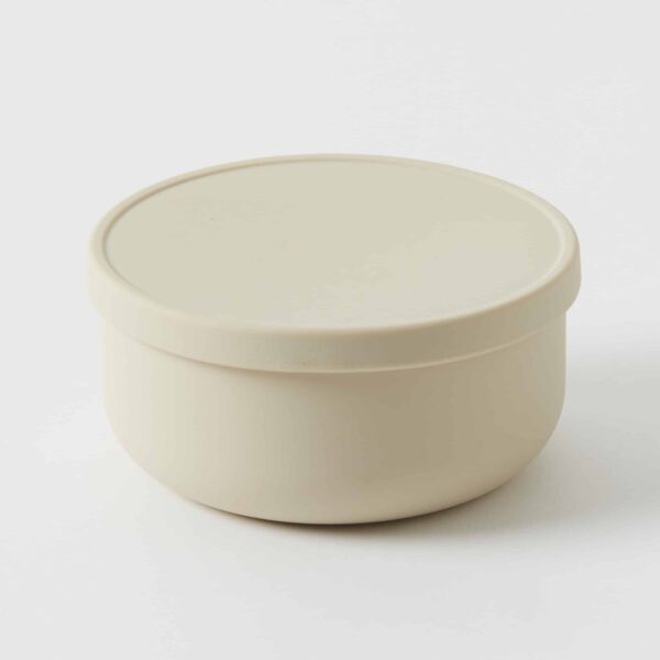 Henny Silicone Bowl with Lid - Almond