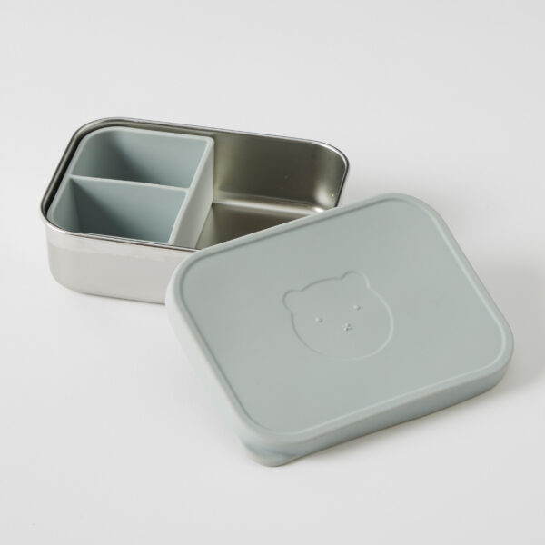 Rune Bento Box With Silicone Lid - Steele