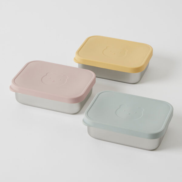 Rune Bento Box With Silicone Lid - Steele