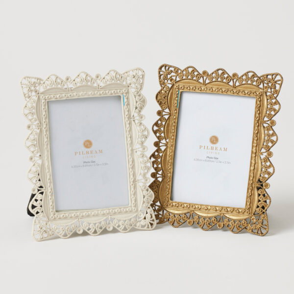 Baroq  2.5 x 3.5" Photo Frame - 2 Asst Colours