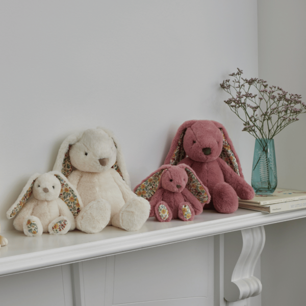 Floral White Bunny Medium