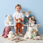 Jiggle & Giggle Floral Raspberry Bunny Medium