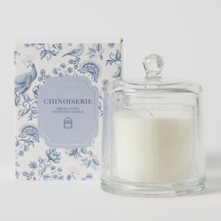 Chinoiserie Glass Cloche Scented Candle