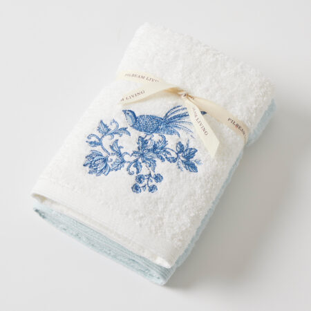 Chinoiserie Hand Towel Set of 2 (1 Plain)