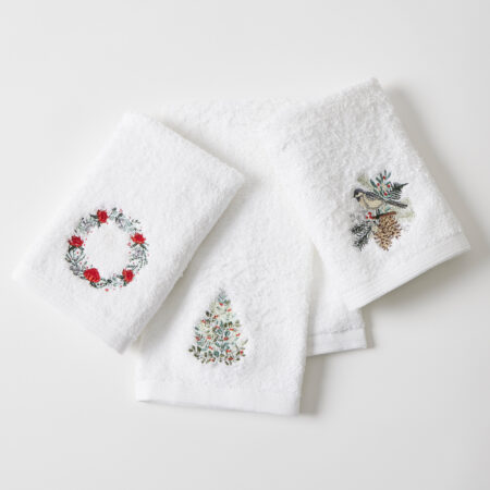 Happy Holidays Hand Towel 3 Asst Designs
