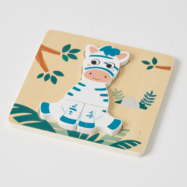 Wooden Zebra Small Puzzle