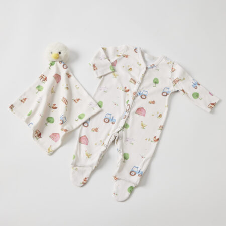 Barnyard Babies Romper and Comforter