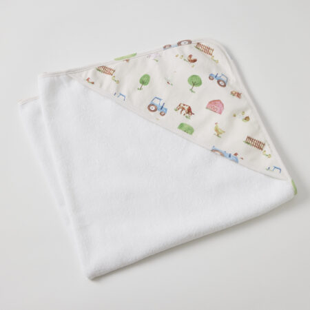 Barnyard Printed Jersey Hooded Towel