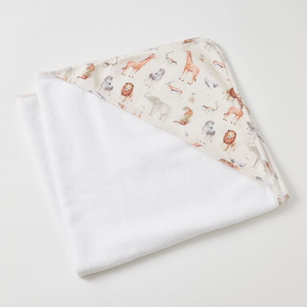 Zambesi Printed Jersey Hooded Towel