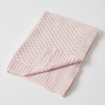 Pink Basket Weave Kit Blanket