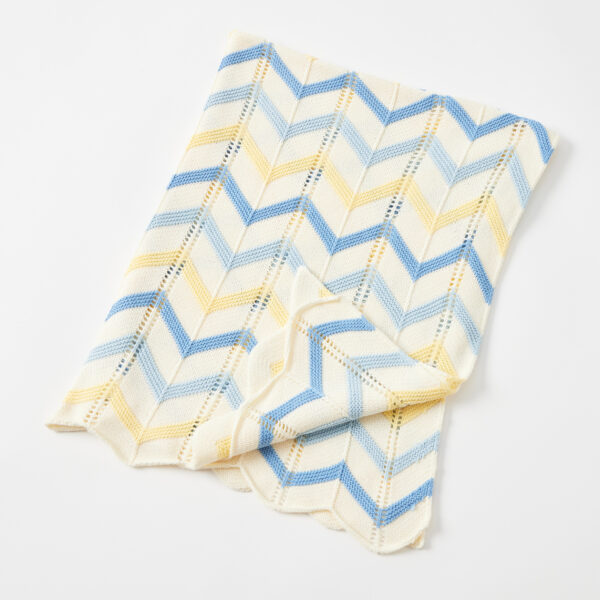 Blue Zig- Zag Blanket