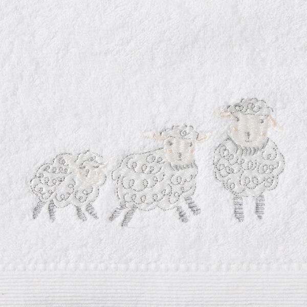 Sheep Family Bath Towel & Face Washer in Organza Bag