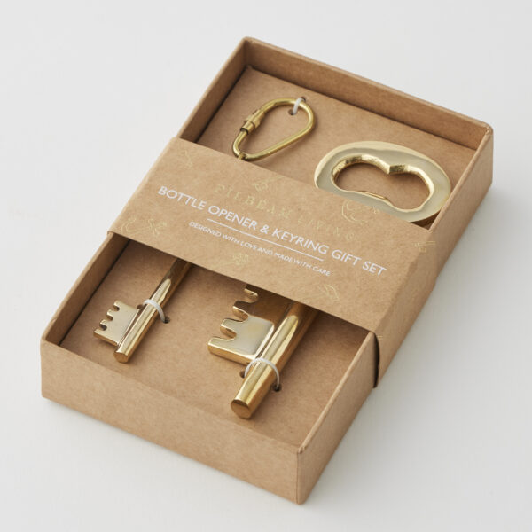 Key Bottle Opener & Keyring Set