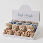 Teddy Bear 3 Asst Colours in Display Box  (4 of Each 3 Designs)