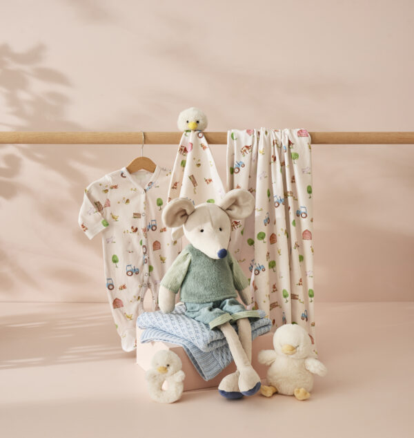 Jiggle & Giggle Barnyard Jersey wrap