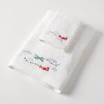 Jiggle & Giggle Flying High Bath Towel & Face Washer in Organza Bag
