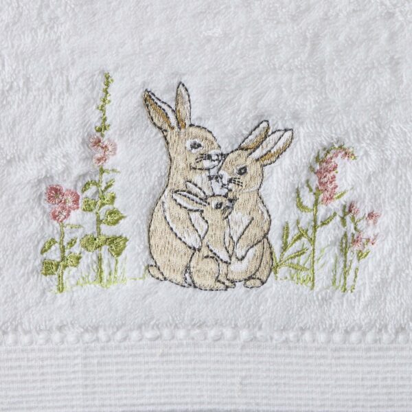 Some Bunny Loves You Bath Towel & Face Washer in Organza Bag