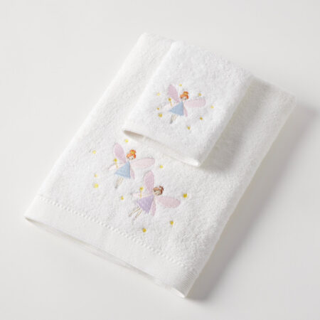 Jiggle & Giggle Fairy Dust Bath Towel & Face Washer in Organza Bag