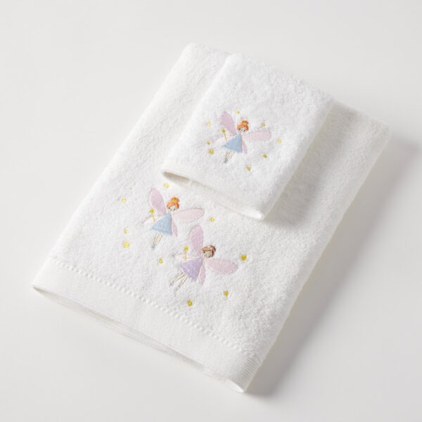 Jiggle & Giggle Fairy Dust Bath Towel & Face Washer in Organza Bag