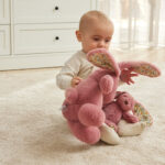 Jiggle & Giggle Floral Raspberry Bunny Medium