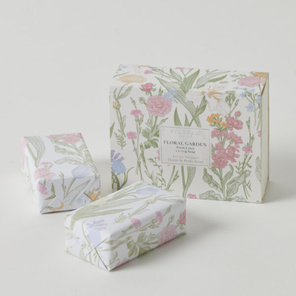 Floral Garden Scented Soap Gift Set of 2 - French Pear & Vanilla