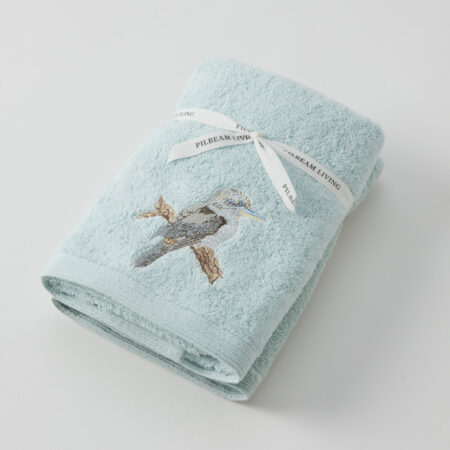 Kookaburra Hand Towel Set of 2 (1 Plain)