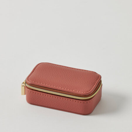 Mila Mini Jewellery Case - Crimson