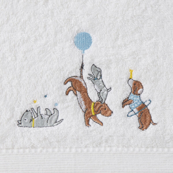 Jiggle & Giggle Puppy Play Bath Towel & Face Washer in Organza Bag