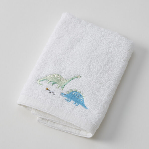 Dallying Dino Bath Towel & Face Washer in Organza Bag