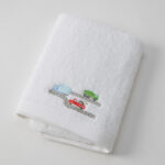 Trucking Along Bath Towel & Face Washer in Organza Bag