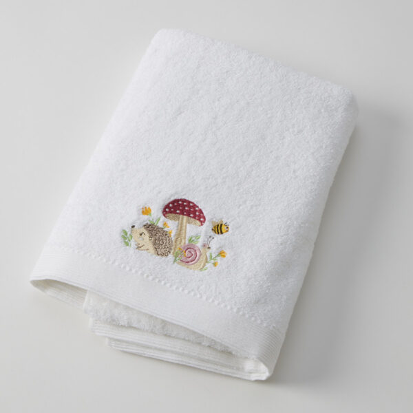 Mushroom Meadow Bath Towel & Face Washer in Organza Bag