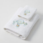 Balloon Voyage Bath Towel & Face Washer in Organza Bag