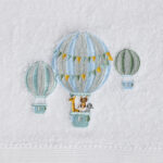 Balloon Voyage Bath Towel & Face Washer in Organza Bag