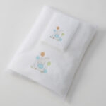Jiggle & Giggle Bunny Party Bath Towel & Face Washer in Organza Bag