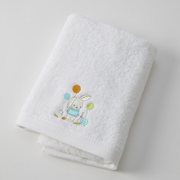 Bunny Party Bath Towel & Face Washer in Organza Bag