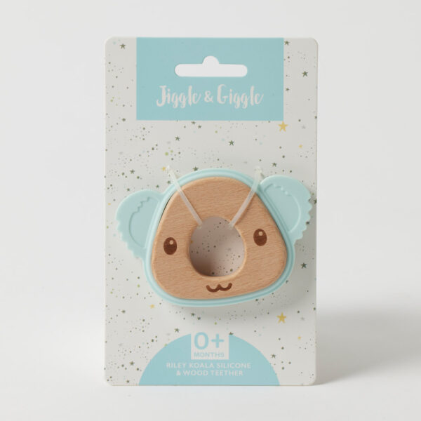 Riley Koala Silicone Teether - Blue