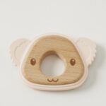 Riley Koala Silicone Teether - Peach