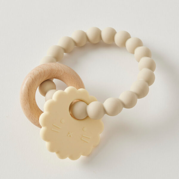 Wren Silicone & Wood Teether 3 Asst Designs/Colours