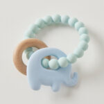 Wren Silicone & Wood Teether 3 Asst Designs/Colours